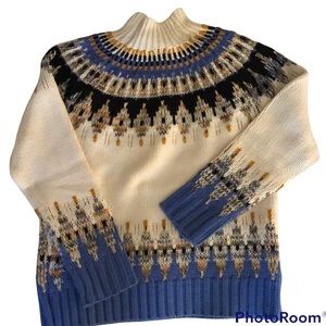 Fair Isle Turtleneck Sweater